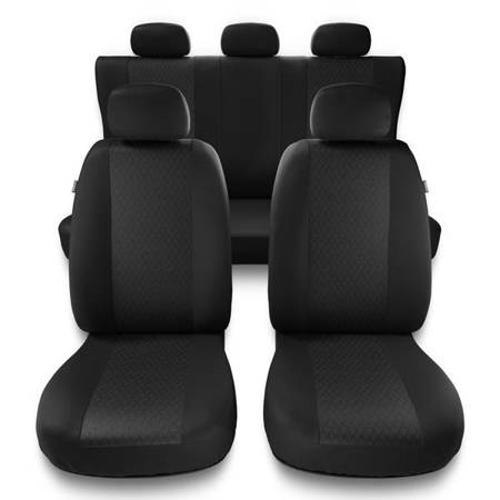 Universele autohoezen voor Alfa Romeo 159 (2005-2011) - autostoelhoezen - autostoelbeschermer set - Auto-Dekor - Profi - grijs