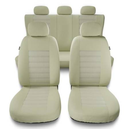 Universele autohoezen voor Alfa Romeo Giulietta (2010-2020) - autostoelhoezen - autostoelbeschermer set - Auto-Dekor - Modern - MG-3 (beige)