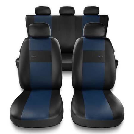 Universele autohoezen voor Alfa Romeo Giulietta (2010-2020) - autostoelhoezen - autostoelbeschermer set - Auto-Dekor - X-Line - blauw