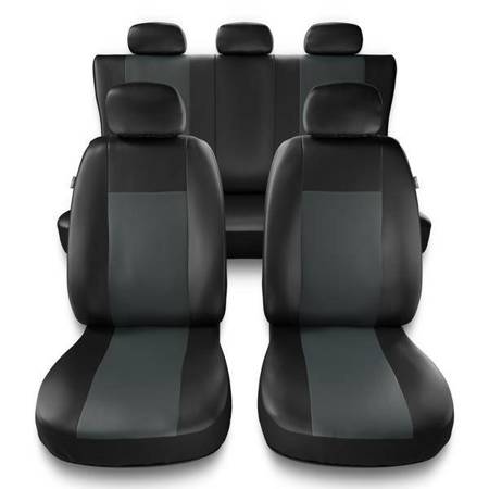 Universele autohoezen voor Alfa Romeo MiTo (2008-2018) - autostoelhoezen - autostoelbeschermer set - Auto-Dekor - Comfort - grijs