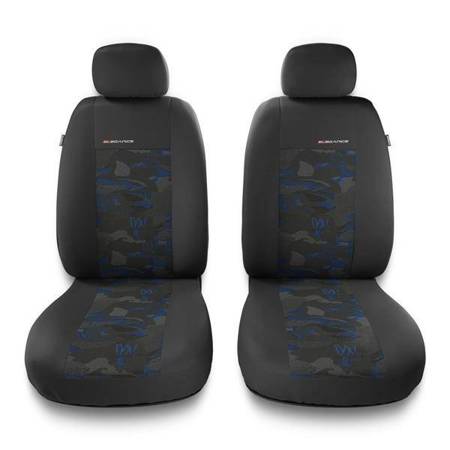 Universele autohoezen voor Alfa Romeo MiTo (2008-2018) - autostoelhoezen - autostoelbeschermer set - Auto-Dekor - Elegance 1+1 - blauw