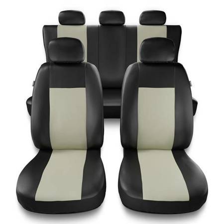 Universele autohoezen voor Audi A1 I, II (2010-2019) - autostoelhoezen - autostoelbeschermer set - Auto-Dekor - Comfort - beige