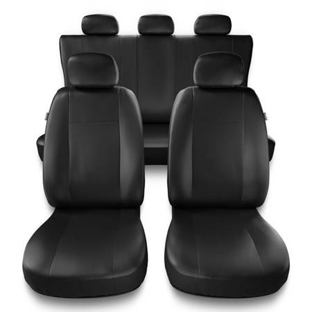 Universele autohoezen voor Audi A8 D2, D3, D4, D5 (1994-2019) - autostoelhoezen - autostoelbeschermer set - Auto-Dekor - Comfort - zwart