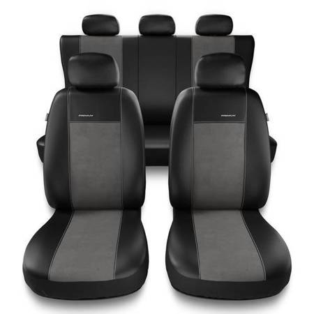 Universele autohoezen voor Audi A8 D2, D3, D4, D5 (1994-2019) - autostoelhoezen - autostoelbeschermer set - Auto-Dekor - Premium - misura B - grijs