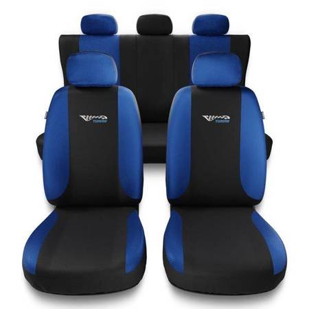 Universele autohoezen voor Audi A8 D2, D3, D4, D5 (1994-2019) - autostoelhoezen - autostoelbeschermer set - Auto-Dekor - Tuning - blauw