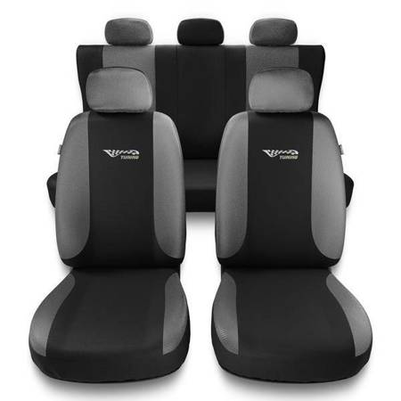 Universele autohoezen voor Audi A8 D2, D3, D4, D5 (1994-2019) - autostoelhoezen - autostoelbeschermer set - Auto-Dekor - Tuning - zilver