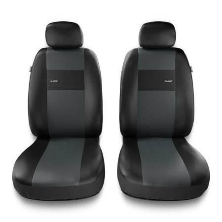 Universele autohoezen voor Chevrolet Spark I, II (2005-2019) - autostoelhoezen - autostoelbeschermer set - Auto-Dekor - X-Line 1+1 - grijs