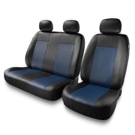 Universele autohoezen voor Citroen Jumper I, II, III (1994-2019) - autostoelhoezen - autostoelbeschermer set - Auto-Dekor - Comfort 2+1 - blauw