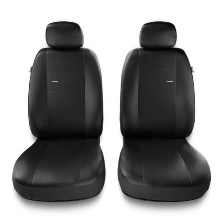 Universele autohoezen voor Daihatsu Sirion I, II, III (1998-2019) - autostoelhoezen - autostoelbeschermer set - Auto-Dekor - X-Line 1+1 - zwart