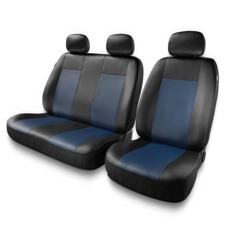 Universele autohoezen voor Fiat Talento (2016-2020) - autostoelhoezen - autostoelbeschermer set - Auto-Dekor - Comfort 2+1 - blauw