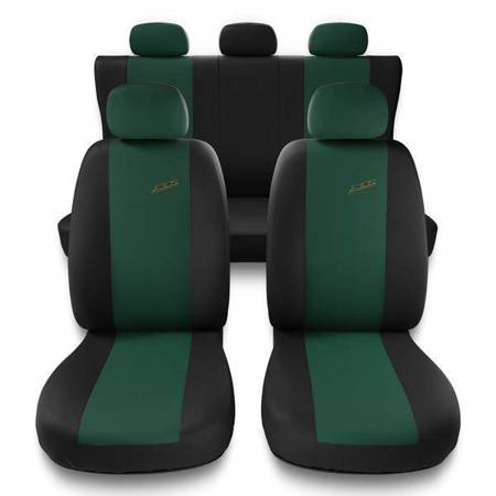 Universele autohoezen voor Nissan Juke (2010-2019) - autostoelhoezen - autostoelbeschermer set - Auto-Dekor - XR - groen