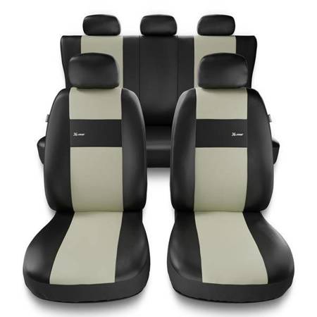 Universele autohoezen voor Subaru Legacy II, III, IV, V, VI (1994-2019) - autostoelhoezen - autostoelbeschermer set - Auto-Dekor - X-Line - beige