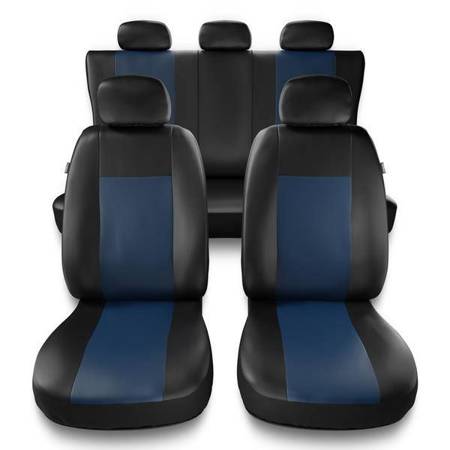 Universele autohoezen voor Volkswagen Passat B4, B5, B6, B7, B8 (1993-2019) - autostoelhoezen - autostoelbeschermer set - Auto-Dekor - Comfort - blauw