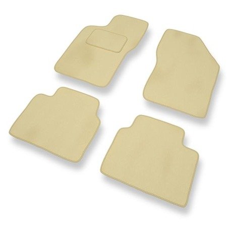 Velours automatten voor Alfa Romeo 155 (1992-1998) - vloermatten - mattenset - DGS Autodywan - beige