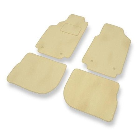 Velours automatten voor Audi 100 IV C4 (1991-1994) - vloermatten - mattenset - DGS Autodywan - beige