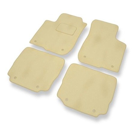 Velours automatten voor Audi A3 I 8L (1996-2003) - vloermatten - mattenset - DGS Autodywan - beige