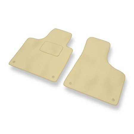 Velours automatten voor Audi A3 II 8P (2003-2012) - vloermatten - mattenset - DGS Autodywan - beige