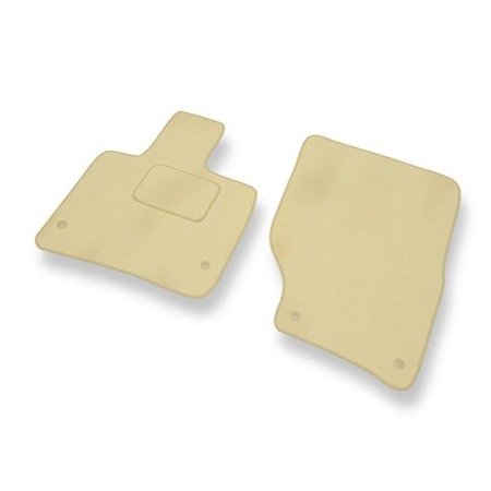 Velours automatten voor Audi Q7 I (2005-2015) - vloermatten - mattenset - DGS Autodywan - beige