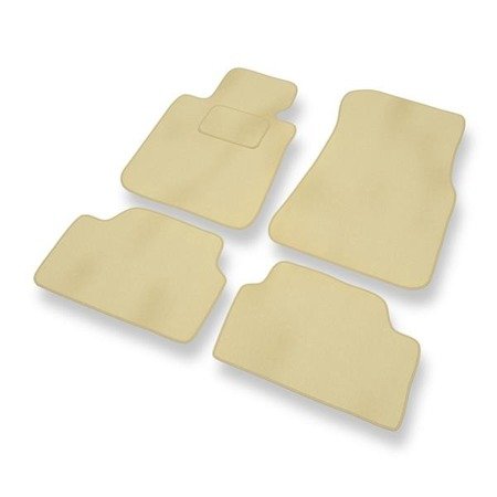 Velours automatten voor BMW 1 F20 (2011-2019) - vloermatten - mattenset - DGS Autodywan - beige