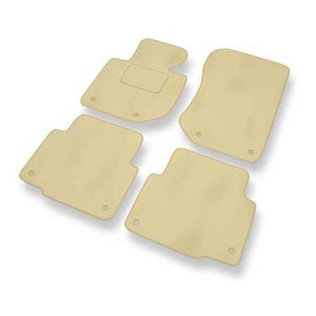 Velours automatten voor BMW 3 M3 II E36 (1992-1999) - vloermatten - mattenset - DGS Autodywan - beige