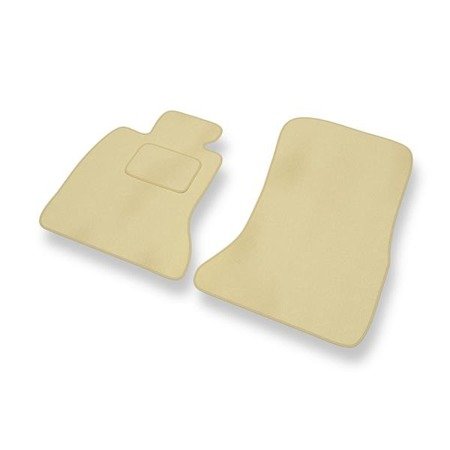 Velours automatten voor BMW 7 V F01/F02 (2008-2015) - vloermatten - mattenset - DGS Autodywan - beige