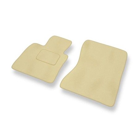 Velours automatten voor BMW X6 I E71 (2008-2014) - vloermatten - mattenset - DGS Autodywan - beige