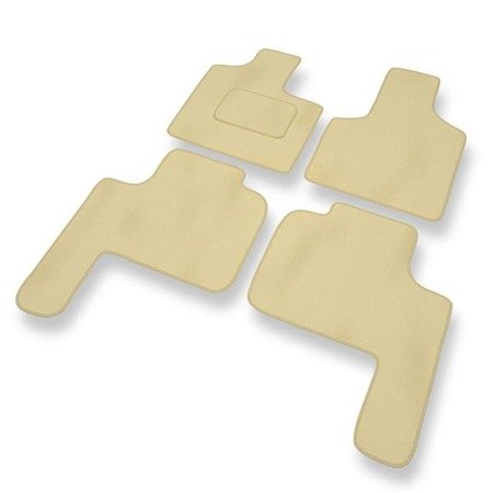 Velours automatten voor Chrysler Grand Voyager III (1996-2000) - vloermatten - mattenset - DGS Autodywan - beige