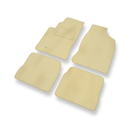 Velours automatten voor Chrysler PT Cruiser Automat (2000-2010) - vloermatten - mattenset - DGS Autodywan - beige