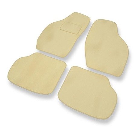 Velours automatten voor Daewoo Tico (1991-2001) - vloermatten - mattenset - DGS Autodywan - beige