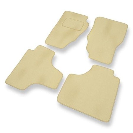 Velours automatten voor Dodge Nitro (2007-2011) - vloermatten - mattenset - DGS Autodywan - beige