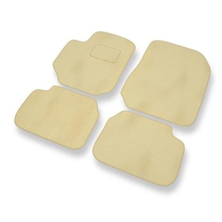 Velours automatten voor Fiat Croma II (2005-2011) - vloermatten - mattenset - DGS Autodywan - beige