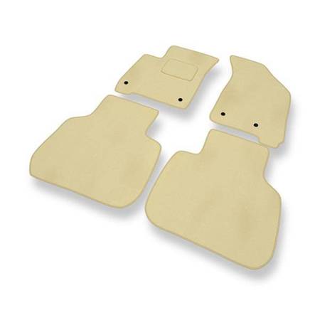 Velours automatten voor Fiat Freemont (2011-2016) - vloermatten - mattenset - DGS Autodywan - beige