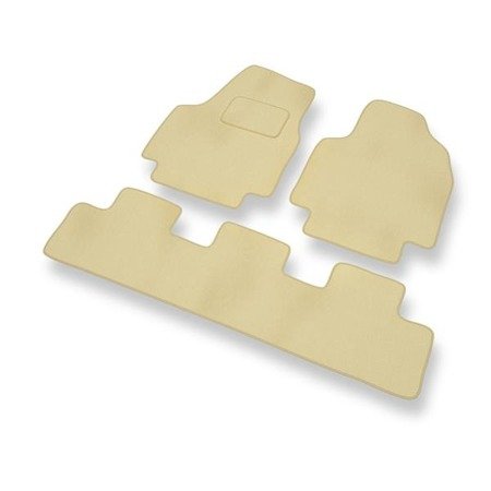 Velours automatten voor Fiat Scudo I (1995-2007) - vloermatten - mattenset - DGS Autodywan - beige