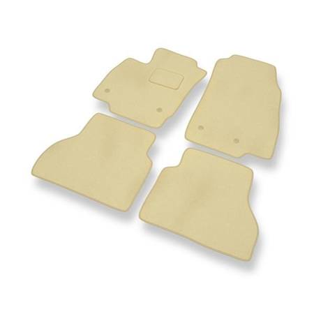 Velours automatten voor Ford B-MAX (2012-2017) - vloermatten - mattenset - DGS Autodywan - beige