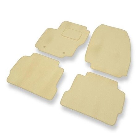 Velours automatten voor Ford Mondeo IV (2007-2014) - vloermatten - mattenset - DGS Autodywan - beige