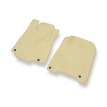 Velours automatten voor Honda CR-V IV (2012-2018) - vloermatten - mattenset - DGS Autodywan - beige