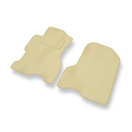 Velours automatten voor Honda Civic VII (5 deuren) (2001-2005) - vloermatten - mattenset - DGS Autodywan - beige