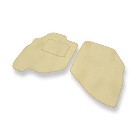 Velours automatten voor Honda Jazz II (2002-2008) - vloermatten - mattenset - DGS Autodywan - beige