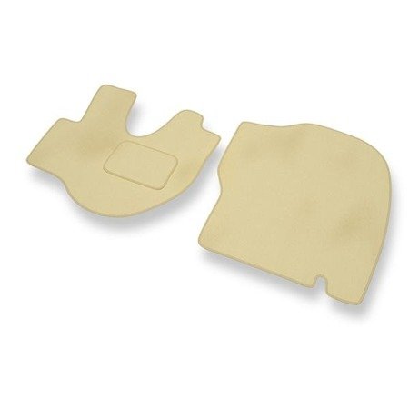 Velours automatten voor Hyundai H100 (1992-2006) - vloermatten - mattenset - DGS Autodywan - beige