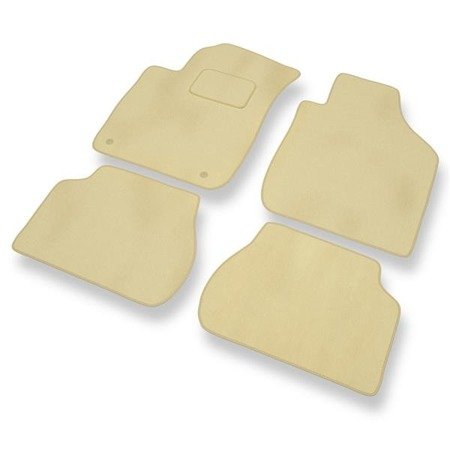 Velours automatten voor Kia Rio I (2000-2005) - vloermatten - mattenset - DGS Autodywan - beige