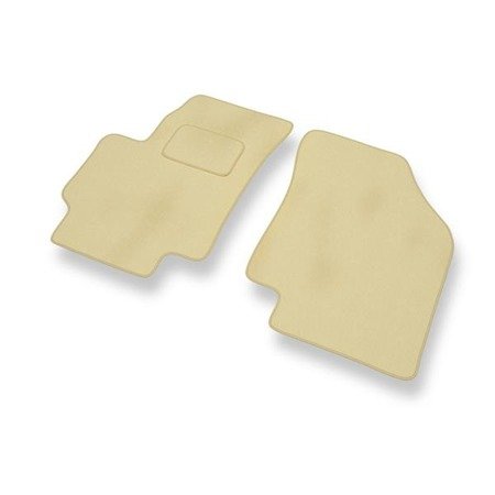 Velours automatten voor Kia Rio II (2005-2011) - vloermatten - mattenset - DGS Autodywan - beige