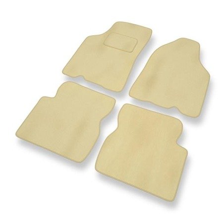 Velours automatten voor Kia Shuma II (2001-2005) - vloermatten - mattenset - DGS Autodywan - beige