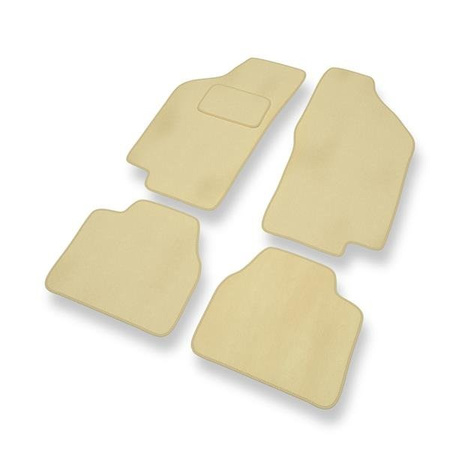 Velours automatten voor Lancia Delta II (1993-1999) - vloermatten - mattenset - DGS Autodywan - beige