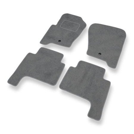 Velours automatten voor Land Rover Discovery III (2004-2009) - vloermatten - mattenset - DGS Autodywan - grijs