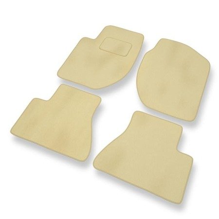 Velours automatten voor Land Rover Freelander I (1998-2006) - vloermatten - mattenset - DGS Autodywan - beige