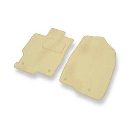 Velours automatten voor Mazda 6 II (2007-2012) - vloermatten - mattenset - DGS Autodywan - beige