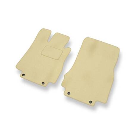 Velours automatten voor Mercedes-Benz CL W215 (1999-2006) - vloermatten - mattenset - DGS Autodywan - beige