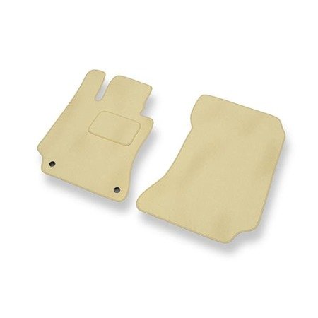 Velours automatten voor Mercedes-Benz E Klas W212 (2009-2016) - vloermatten - mattenset - DGS Autodywan - beige