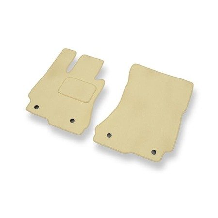 Velours automatten voor Mercedes-Benz S Klas W221 (2006-2013) - vloermatten - mattenset - DGS Autodywan - beige