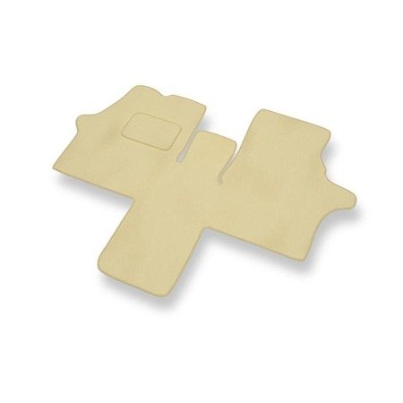 Velours automatten voor Mercedes-Benz Vito W638 (1996-2003) - vloermatten - mattenset - DGS Autodywan - beige